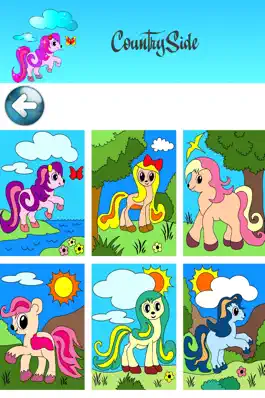 Game screenshot PONY Coloring Pages with Christmas Raz for my Little Girls and Kids hack