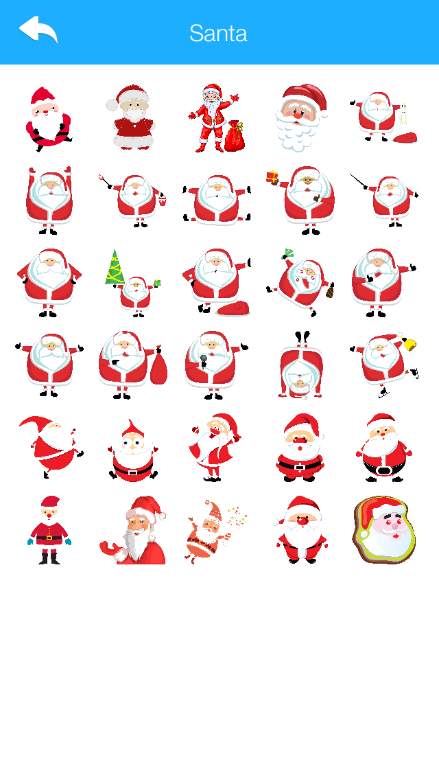 Winter Stickers & Emoji for WhatsApp and Chats Messengers Christmas Holiday Edition 2016 screenshot 4