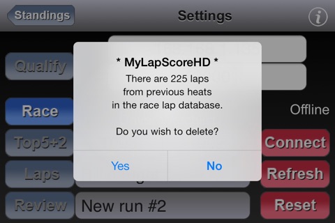 MyLapScore screenshot 2