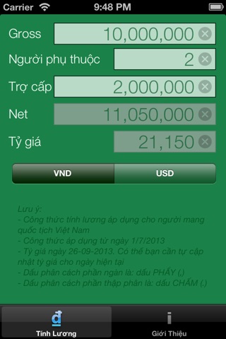 Lương Gross Net screenshot 2