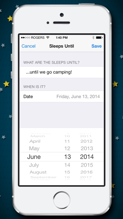 How Many Sleeps? Countdown to your Wedding, Vacation, Birthday, or Party! screenshot-3