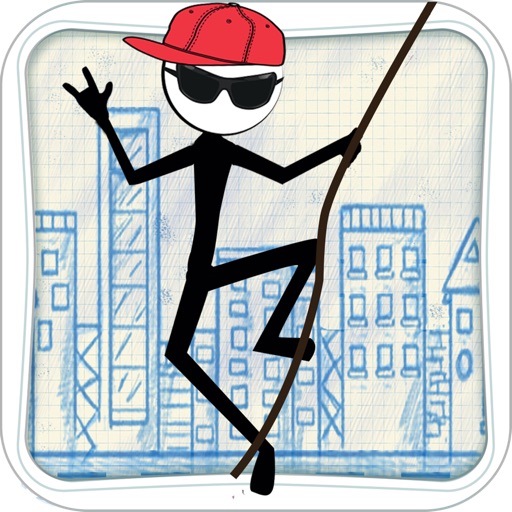 Stick-man Swing Adventure: Tight Rope And Fly Pro