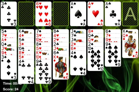 Neon FreeCell Solitaire screenshot 2