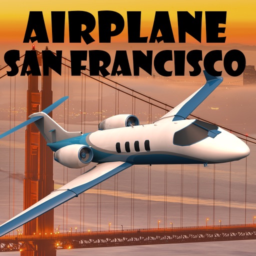 Airplane San Francisco icon