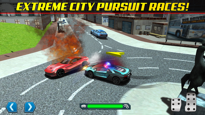 Police Chase Traffic Race Real Crime Fighting Road Racing Game