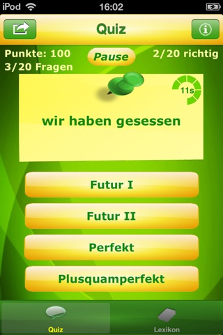 GrammaQuiz -Deutsche Grammatik screenshot 3