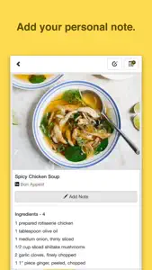 Chefnote Recipe & Grocery Shopping List screenshot #3 for iPhone