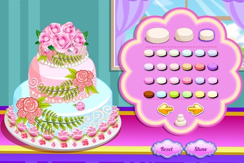 Rose Wedding Cake Cooking Game screenshot 2