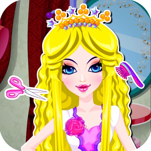 Princess hair salon game