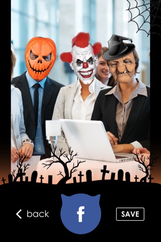 Boo Halloween - Funny and Scary Masks with Face Recognition screenshot 3