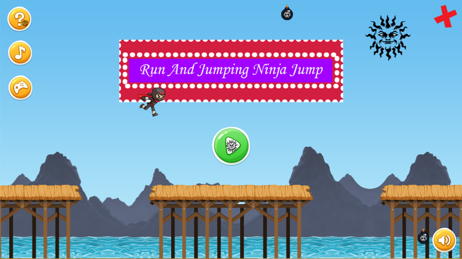 #1. Skillful Run And Jumping Ninja Jump Deluxe Games (iOS) Podle: Chatchai Samphaothet