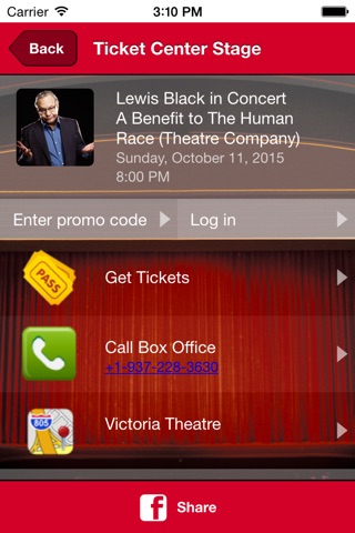 Ticket Center Stage screenshot 3