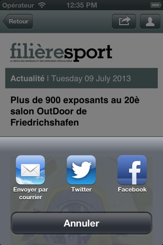 Filière Sport News screenshot 4