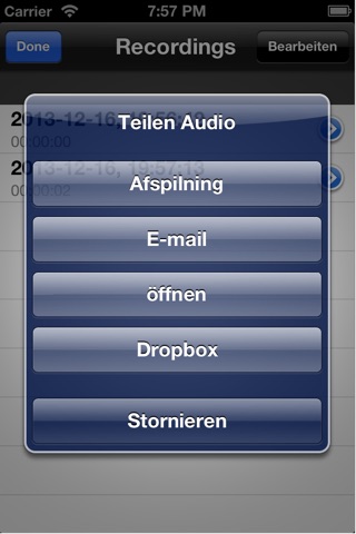 Meine Dictaphone screenshot 4