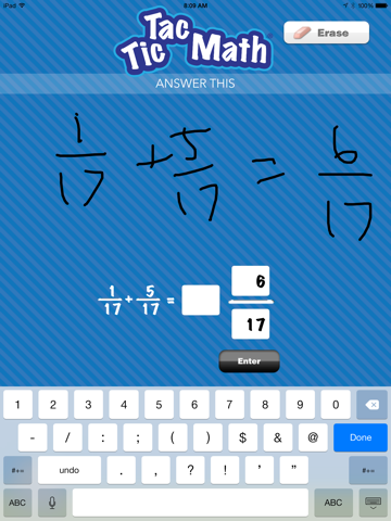 Screenshot #5 pour Tic Tac Math Fractions
