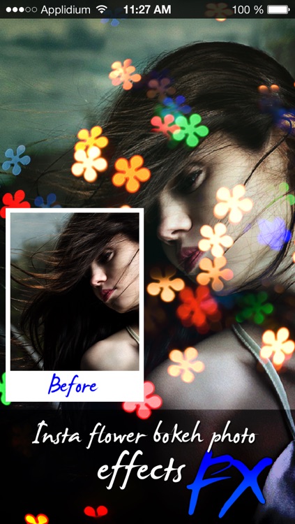 Insta Flower Bokeh Photo Effects FX - Post Your Flowery full Bokeh Light Pics on Instagram, Twitter, Facebook