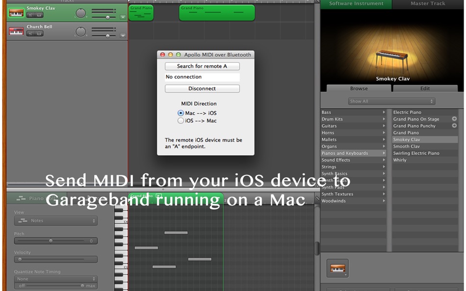 #2. Apollo MIDI over Bluetooth (macOS) Podle: Secret Base Design
