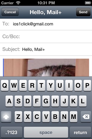 Mail+ (send attachment more easily) screenshot 2