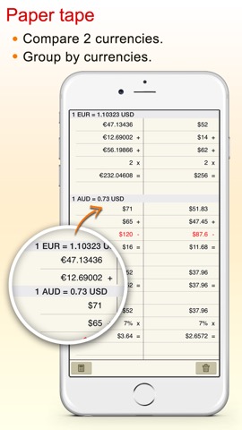 CurrencyCal - currency & exchange rates converter + calculator for travel.erのおすすめ画像3