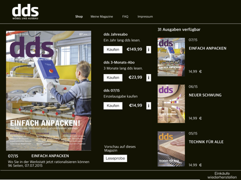 Screenshot #5 pour dds - das magazin für möbel und ausbau
