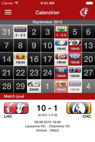 Lausanne HC screenshot 4