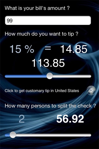 !iM: Tips calculator. screenshot 4