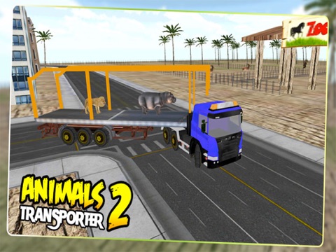 Animal Transporter - Wild 2 Zoo Service iPad screenshot