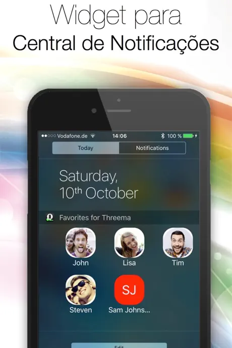 Quick Actions para Threema - Um atalho para o Threema direto da 