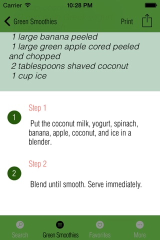 Healthy Green Smoothie Recipes screenshot 3