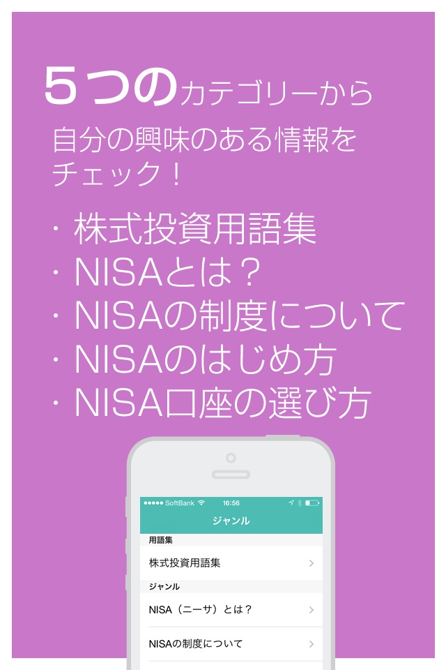 NISA（ニーサ）の始め方 初心者が始める株式投資入門と用語辞典 screenshot 3