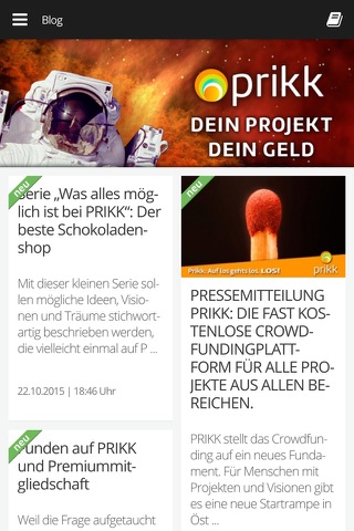 PRIKK Crowdfunding screenshot 2