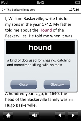 The Hound of the Baskervilles: Oxford Bookworms Stage 4 Reader (for iPhone) screenshot 3