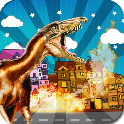 Dino Terror City Escape - Free Dinosaur Survival Dash Challenge for Kids icon
