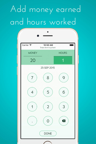 Calculate My Tips - Track your hourly rate and  salary, income and wages screenshot 4