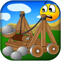 Catapult Rock Bomb Shooting - Desert Exploding Ball Drop Free