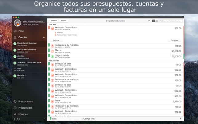 presupuestos personales