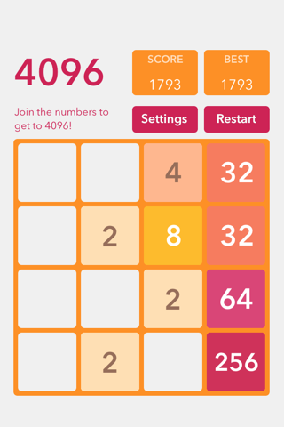 4096 Game: Number Puzzle Game for kids Girls and Boys screenshot 2