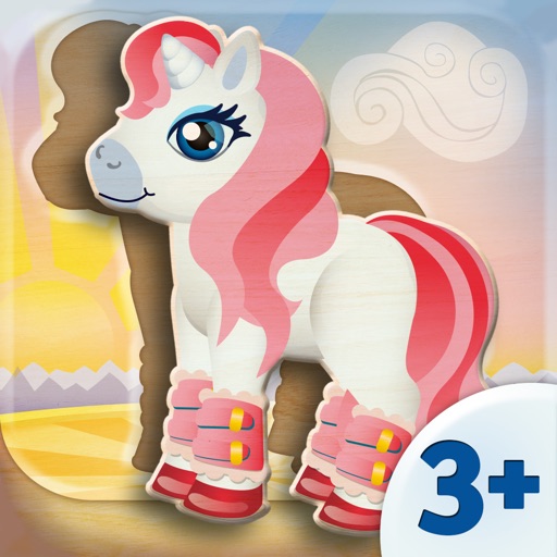 Apps for Girls - Wooden Pony Puzzle (10 Pieces) 3+ iOS App