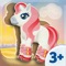 Apps for Girls - Wooden Pony Puzzle (10 Pieces) 3+