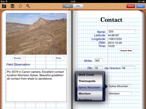 GeoFieldBook screenshot 3