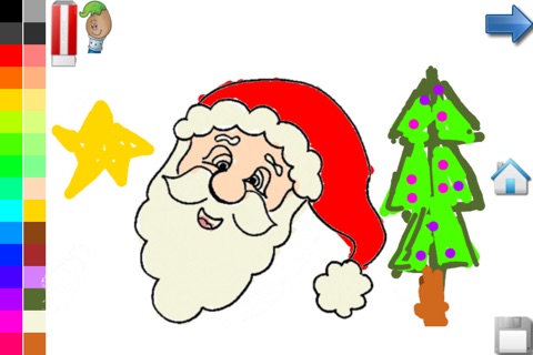 Coloring Book : Christmas for Toddlers ! App with Christmas Coloring Pages screenshot 2