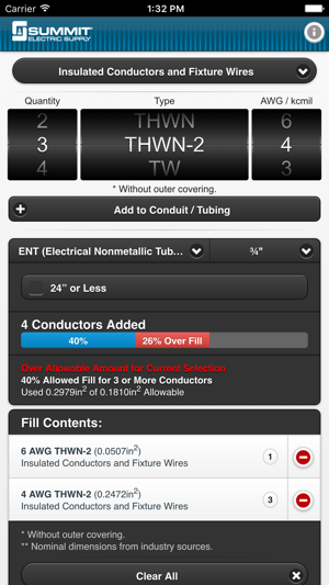 Fmc Conduit Fill Chart