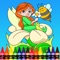 Fairy tales Coloring Book for kids, Free fairytales drawing game is a coloring book for kids and toddlers