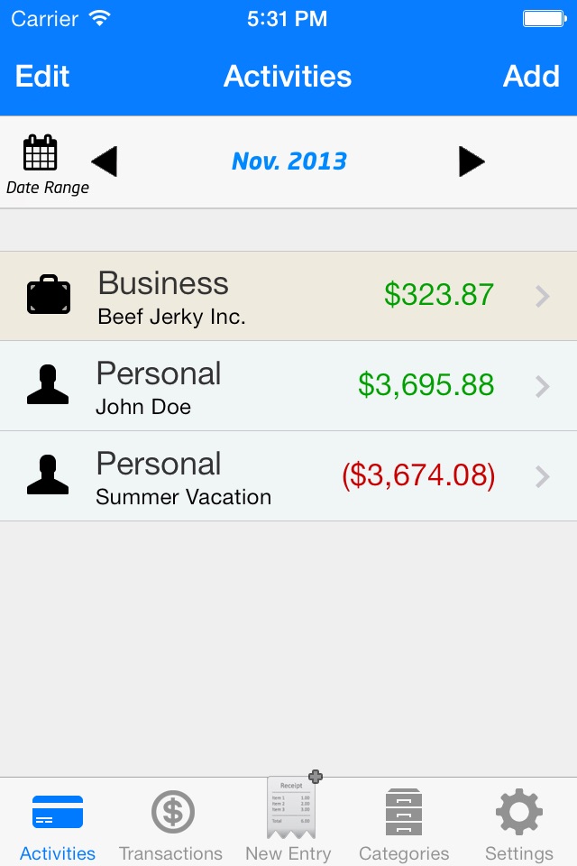 EZ Track™ Personal & Business Expense Finance Debt Tracker App screenshot 4