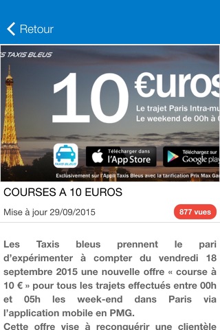 Espace Chauffeurs Taxis bleus : l’application dédiée aux chauffeurs screenshot 4