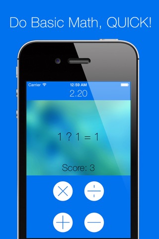 Math Game Brain Trainer with Addition, Subtraction, Multiplication & Division, also one of the Best Free Learning Games for Kids, Adults, Middle School, 3rd, 4th, 5th, 6th and 7th Gradeのおすすめ画像1