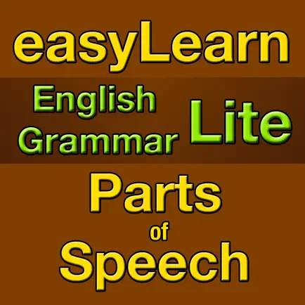 easyLearn English Grammar - Parts of Speech Lite Cheats