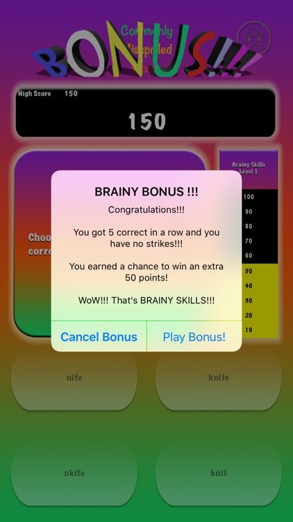 Brainy Skills Commonly Misspelled Words