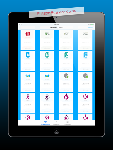 Screenshot #4 pour Business Cards HD for Adobe Illustrator® - Editable Royalty-Free Templates
