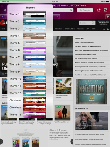 Screenshot #4 pour Navigateur Web rapide gratuit - New automatic full screen firefox chrome like themes edition